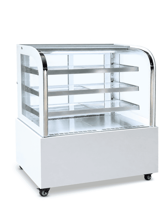 Витрина кондитерская CLSY Radius 120 белая, артикул 0737