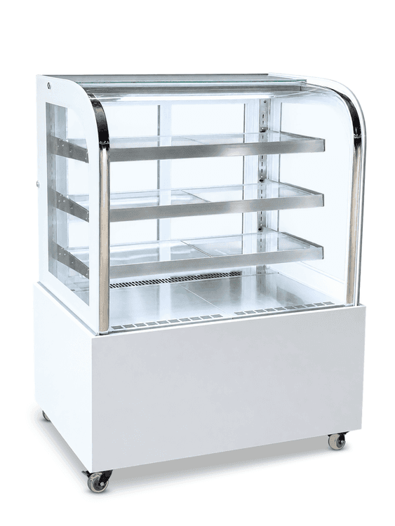 Витрина кондитерская CLSY Radius 90 белая, артикул 0721